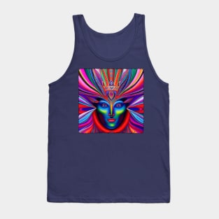 New World Gods (28) - Mesoamerican Inspired Psychedelic Art Tank Top